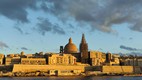 La Valletta vista desde el ferry que llega de Sliema